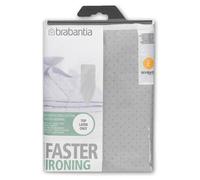 Brabantia Metalised Ironing Board Cover Size E 135cm x 49cm - Silver