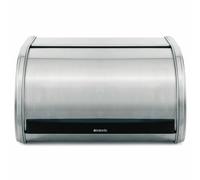 Brabantia Roll Top Bread Bin Medium High Grade Stainless Steel White Silver