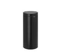 Brabantia Round Metal Matt Black Touch/Push Bin 30Ltr (Each)
