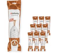 Brabantia Rubbish Trash Bin Bag Liner Drawstring Handles Size X 10L-12L 200 Pack