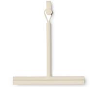 Brabantia - ReNew Shower Squeegee with Door Hook - Silicone Brush & Cleaning Wiper for Bathroom Glass & Tiles - Soft, Non-Slip Handle - Anti-Streak - Corrosion Resistant - Soft Beige - 42.1 x 9 cm
