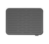 Brabantia Silicone Dish Drying Mat, Steel, Dark Grey, 43.8 x 32.5 x 0.9 cm