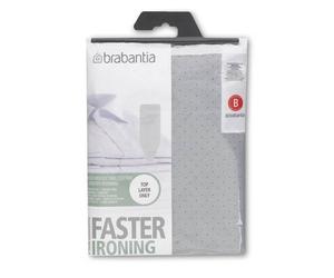 Brabantia Silver Grey Cotton Ironing Board Table Cover 30cm x 110cm, 216800