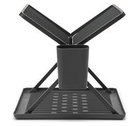 Brabantia Sink Side Foldable Plastic Dish Rack - Dark Grey
