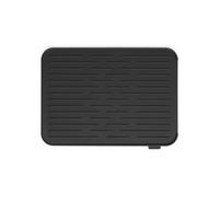 Brabantia Silicone Dish Drying Mat, Steel, Dark Grey, 43.8 x 32.5 x 0.9 cm