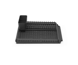 Brabantia Sinkside Dish Drying Rack Dark Grey Kitchen Drainer Compact Modern New