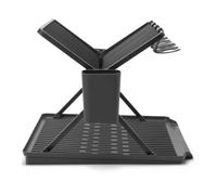 Brabantia Sinkside Foldable Dish Rack Large Dark Grey Kitchen Drying Drain Trays