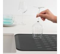 Brabantia SinkSide Silicone Dish Drying Mat, Dark Grey