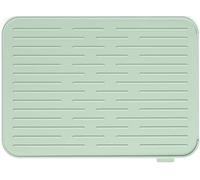Brabantia - Sinkside Silicone Dish Drying Mat with Rim - Kitchen Accessory - Dishwasher Safe - Foldable - Easy to Clean - Sink Mat for Airdrying Washing Up - Rack Drainer - Jade Green - 33 x 44 x 1 cm