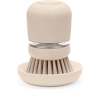 Brabantia SinkSide Soap Dispensing Dish Brush (Soft Beige), Dish Scrubbing Brus