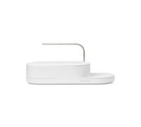 Brabantia - SinkStyle Organiser with Compact Design for Sponges and Dish Brush - Drip Tray for Airflow, Non-Skid Tray with Silicone Liner - Mineral Fresh White