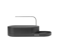 Brabantia - SinkStyle Organiser with Compact Design for Sponges and Dish Brush - Drip Tray for Airflow, Non-Skid Tray with Silicone Liner - Mineral Infinite Grey