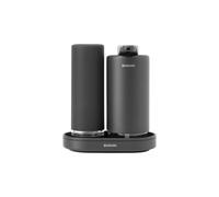 Brabantia - SinkStyle Soap Dispenser Set with 2 Stylish Dispensers for Hand and Dish Soap, Textured Tray, and Soap Squeezer ? Mineral Infinite Grey, 2