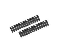 Brabantia - Sock Holder - Drying Rack Accessory - No Pegs Needed - Organiser for Bra, Socks & Underwear - Click-On - Laundry Essentials - Set of 2 Holders - Matt Black