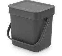 Brabantia Sort & Go Waste Bin, 3L - Grey, Grey