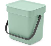 Brabantia Sort & Go Food Waste Bin 3L (Jade Green), Space-Efficient Plastic R...