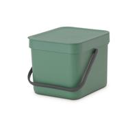 Brabantia Sort & Go Waste Bin 6L - Fir Green, Green