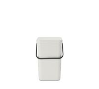 Brabantia Sort & go Kitchen Recyclinggarbage Trash can (66 galLight gray) Stackable Refuse Organiser with Handle & Removable Lid Easy clean PerfectF
