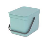 Brabantia Sort and Go Food Waste Caddy, Plastic, 6 L - Mint Green