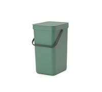 Brabantia Sort & Go Waste Bin in Green, Size 12 Litres, Plastic | Charlies