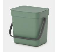Brabantia - Sort & Go Waste Bin 3L Small Recycling Bin Stay Open Lid, REFS116