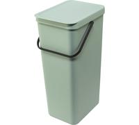 Brabantia Sort & Go Waste Bin 40L, Stay Open Lid, Jade Green