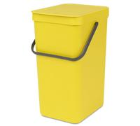 Brabantia Sort & Go Yellow Plastic Bin - 16L