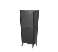 Brabantia SortUp Dual Compartment Recycle Bin Hi 20+25L - Dark Grey (275067) New
