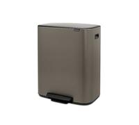 Brabantia Steel Bo 2x30 Litre Kitchen Pedal Bin Bronze
