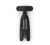 Brabantia Tasty+ Corkscrew - Dark Grey - Wine Bottle Opener with De-Corker - Easy to Use Large Turning Handle - Safe Covered Tip