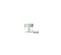 Brabantia Tasty+ Manual Food Chopper | Hand-Powered Mini Chopper with Stainless Steel Blades | Chop & Whisk | Compact Kitchen Tool | Jade Green