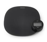 Brabantia Tasty Plus Kitchen Scales Plus Dark Grey Non Slip Base 122880