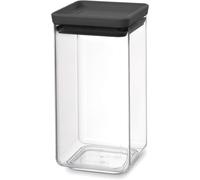 Brabantia Tasty+ Square Canister Dark Grey 1.6 Litre