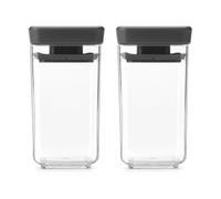 Brabantia TASTY+ stackable container 2 pieces 0.15 L Dark grey