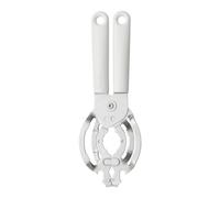 Brabantia Tasty+ Universal Can, Jar, Bottle Opener (Light Grey) Easy to use, Unscrews Small or Large Caps, Tops Lids - Stainless Steel - Dishwasher S
