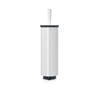 Brabantia Toilet Brush and Holder, Stainless-Steel, White, 2-Piece, 483325,Standard