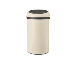 Brabantia Touch Bin Soft Beige Extra Large Kitchen Waste Bin 60L - 40x40x71cm
