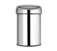 Brabantia Touch Bin waste bin 3 liters wall mounted brilliant steel
