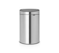Brabantia Touch Bin with Plastic Inner Bucket, 40 L - Matt Steel Fingerprint Proof