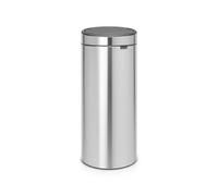 Brabantia Touch Tall Stainless Steel Effect Metal Bin - 30L Freestanding