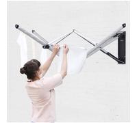 Brabantia WallFix Retractable Washing Line with Protective Fabric Cover (24m) Wall-Mounted Foldaway Clothes Air Dryer (Silver)