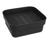 Brabantia Washing Up Bowl with Removable Draining Tray (Dark Grey) Ideal for Rectangular/Square Kitchen Sinks (34.8 x 37.9 x 15.9cm)