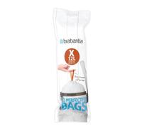 Brabantia Waste Bags PerfectFit 10-12 L 20 Pack - Thick Drawstring Bin Liners White