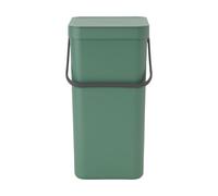 Brabantia Sort & Go Hinged Standard Fir Green Plastic Bin - 16L Freestanding