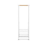 Brabantia - Linn Clothes Rack - Multi-functional Hanging space - Airing or Drying Shelves - Hangs up to 16 items - Stable Space Saver - Non-slip Base - Free Standing - Easy to Assemble - White - Small