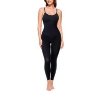BRABIC Tummy Control Shapewear for Women Compression Leggings Full Body Seamless Faja Body Shaper Bodysuit, Black, Large