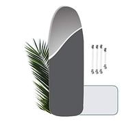 Brabnatia Large Ironing Board Cover, 160 x 60cm, Heat Resistant Thick Felt Padding Beautifully Ironing Board Cover XXL, With 4 Clips