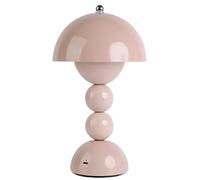 Brabola Rechargeable Table Lamp, 3-Color Dimmable Cordless Desk Lamp with Touch Control, Portable Battery Powered Nightstand Lamp for Bedroom, Kitchen, Outdoor, Camping, Decoration (Milky White)
