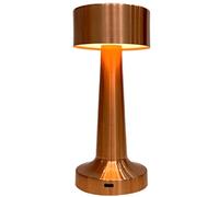 Brabola Touch Table Lamp, Bedside Desk Lamp Cordless Nightstand Lamp Rechargeable Battery Operated Reading Lamp with 3 Brightness for Bedroom, Restaurant, Dorm, Office, Living Room (Rose Gold)
