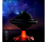 Brabola UFO Galaxy Projector, Star Projector Night Light with Remote Control, 9 Projection Effects & 5 Color Night Light, Timer Modes, Adjustable Angle for Bedroom, Kids Room Decor